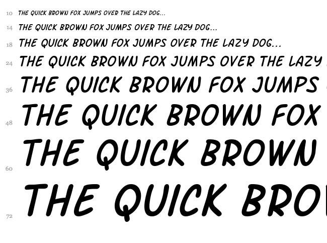 SF Arch Rival font waterfall